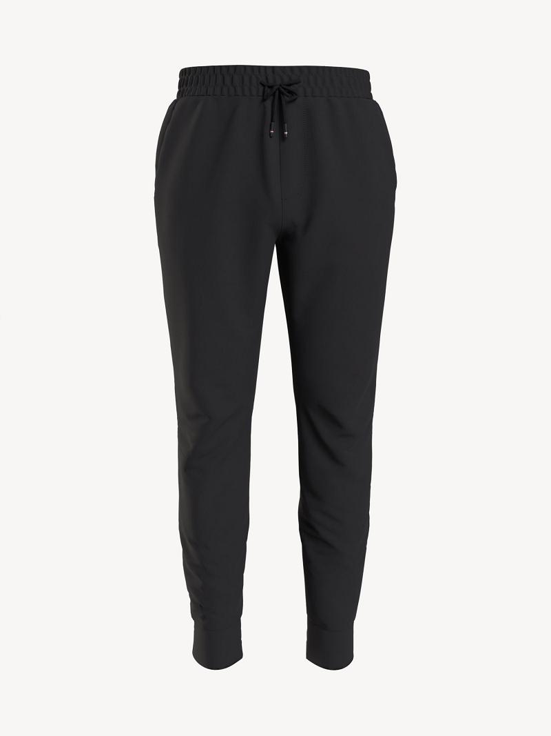 Férfi Tommy Hilfiger Essential solid tech Jogger Nadrág Fekete | HU 1132NWY